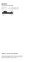 Sony ST-4950 - Owners Manual 